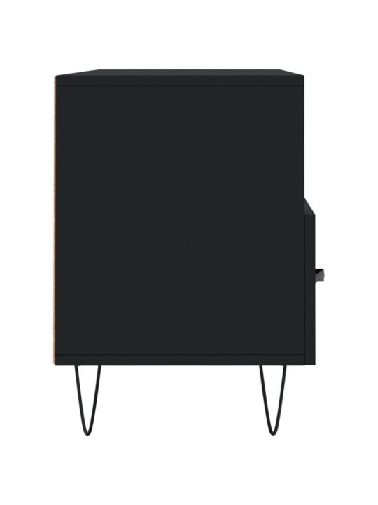 Tv skapītis, melns, 102x36x50 cm, inženierijas koks