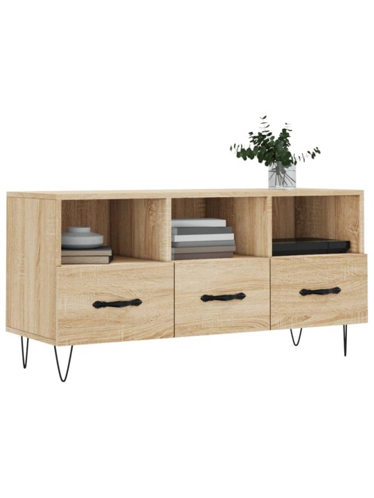 Tv skapītis, ozolkoka krāsa, 102x36x50 cm, inženierijas koks