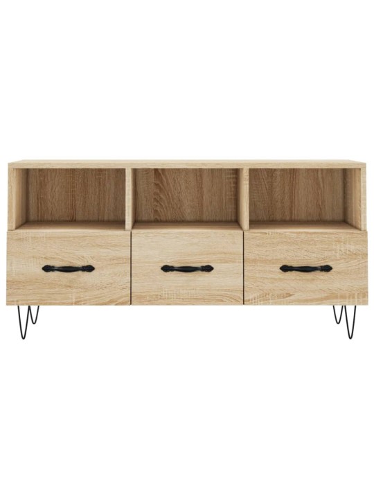 Tv skapītis, ozolkoka krāsa, 102x36x50 cm, inženierijas koks