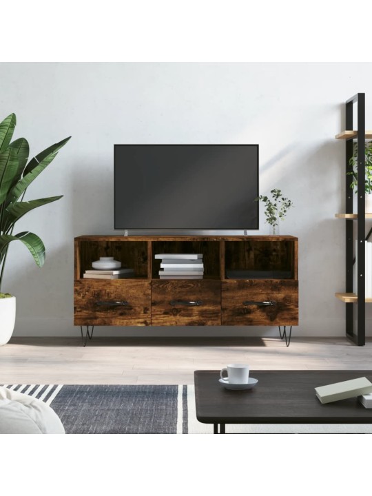 Tv skapītis, ozolkoka krāsa, 102x36x50 cm, inženierijas koks