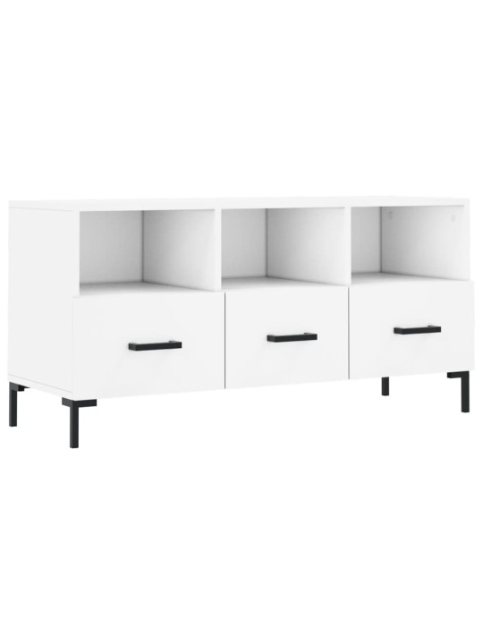 Tv skapītis, balts, 102x36x50 cm, inženierijas koks