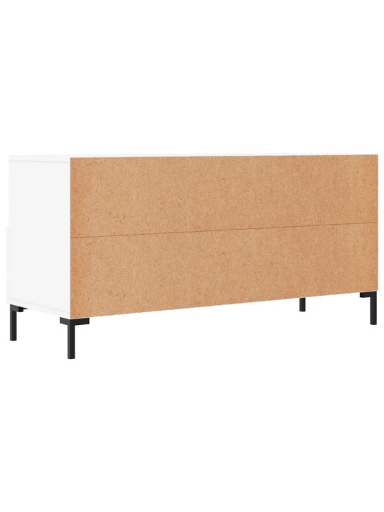 Tv skapītis, balts, 102x36x50 cm, inženierijas koks