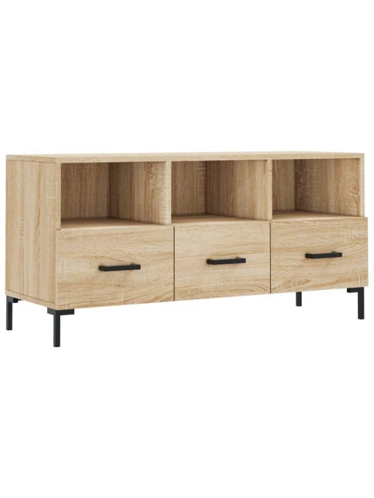 Tv skapītis, ozolkoka krāsa, 102x36x50 cm, inženierijas koks
