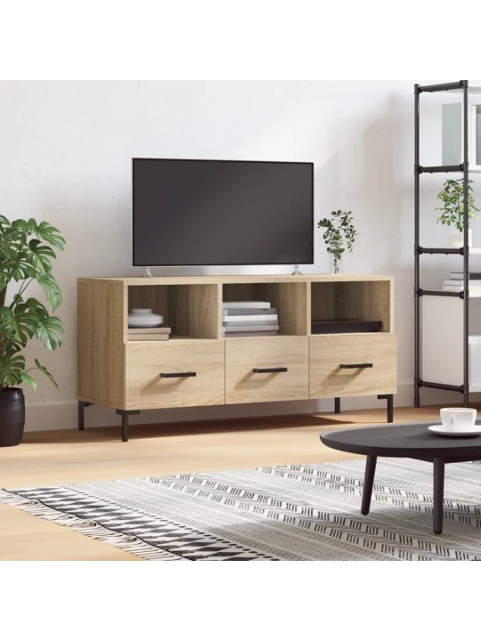 Tv skapītis, ozolkoka krāsa, 102x36x50 cm, inženierijas koks