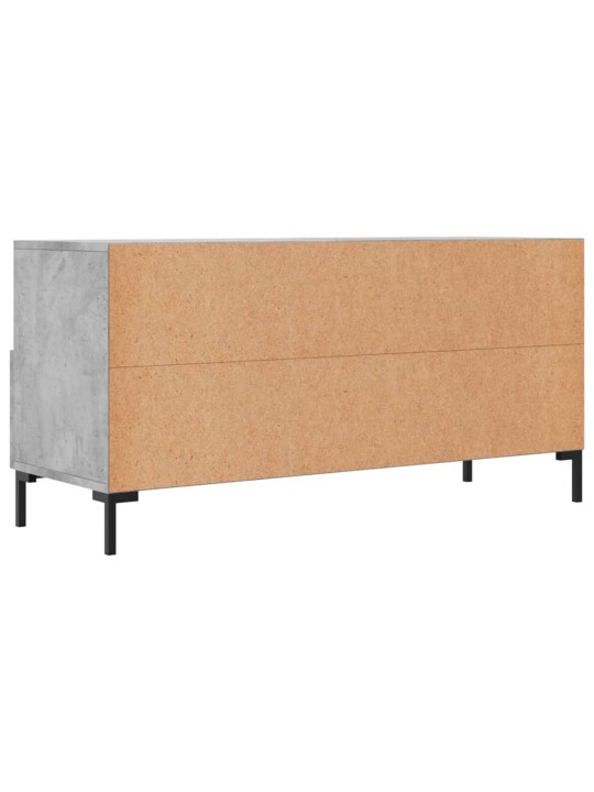 Tv skapītis, betona pelēks, 102x36x50 cm, inženierijas koks