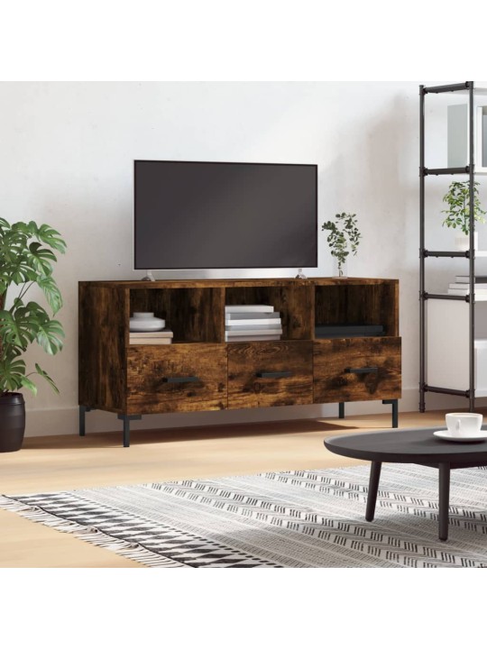 Tv skapītis, ozolkoka krāsa, 102x36x50 cm, inženierijas koks