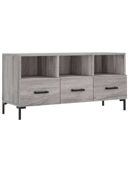 Tv skapītis, pelēka ozolkoka, 102x36x50 cm, inženierijas koks