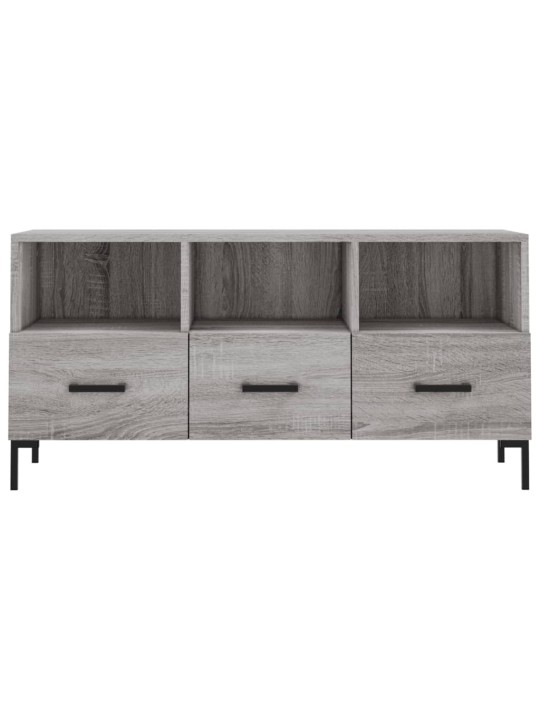 Tv skapītis, pelēka ozolkoka, 102x36x50 cm, inženierijas koks