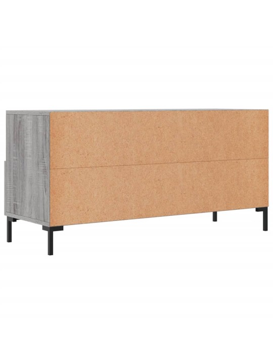 Tv skapītis, pelēka ozolkoka, 102x36x50 cm, inženierijas koks