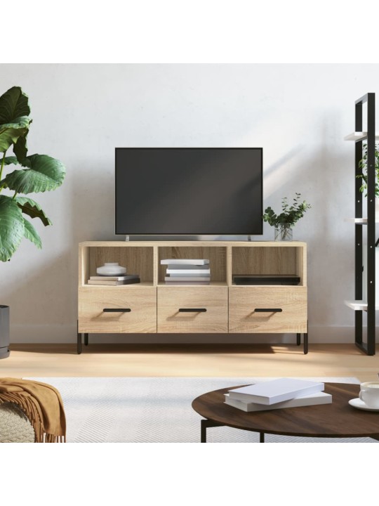 Tv skapītis, ozolkoka krāsa, 102x36x50 cm, inženierijas koks