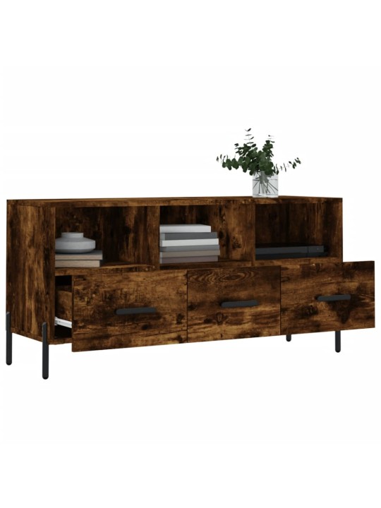 Tv skapītis, ozolkoka krāsa, 102x36x50 cm, inženierijas koks