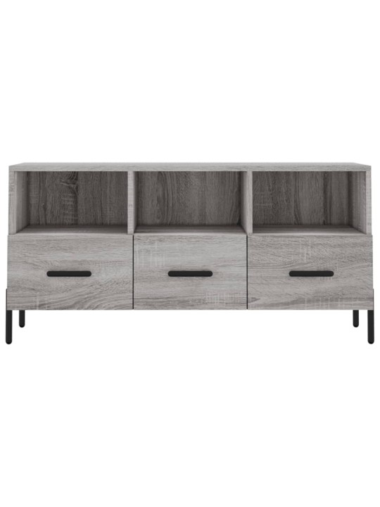 Tv skapītis, pelēka ozolkoka, 102x36x50 cm, inženierijas koks