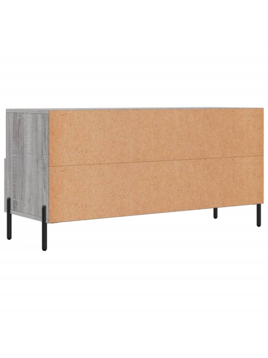 Tv skapītis, pelēka ozolkoka, 102x36x50 cm, inženierijas koks