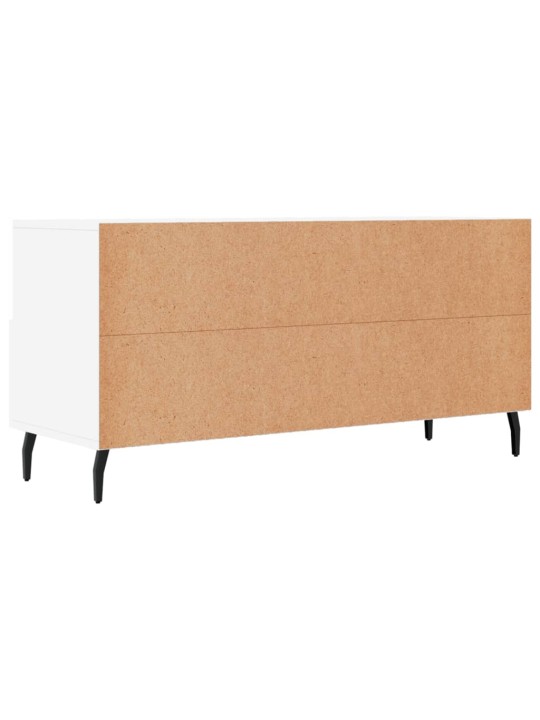 Tv skapītis, balts, 102x36x50 cm, inženierijas koks
