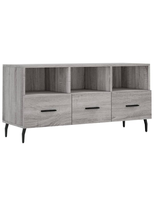 Tv skapītis, pelēka ozolkoka, 102x36x50 cm, inženierijas koks