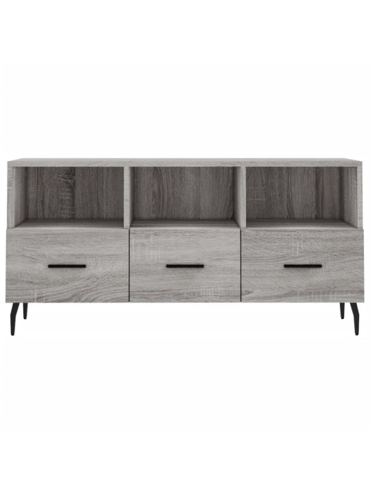 Tv skapītis, pelēka ozolkoka, 102x36x50 cm, inženierijas koks