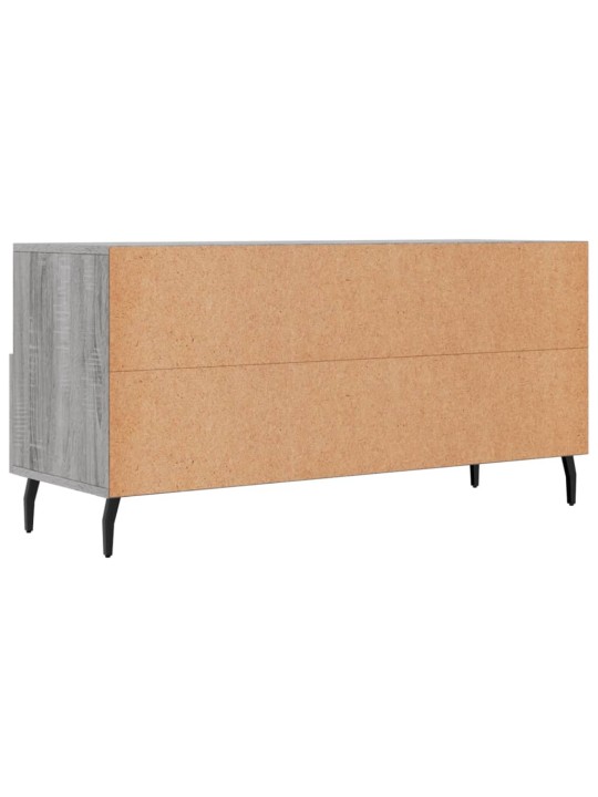 Tv skapītis, pelēka ozolkoka, 102x36x50 cm, inženierijas koks