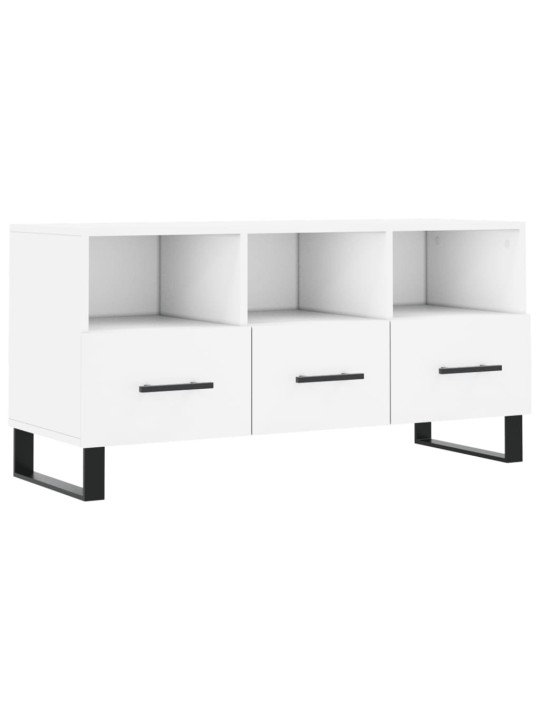 Tv skapītis, balts, 102x36x50 cm, inženierijas koks