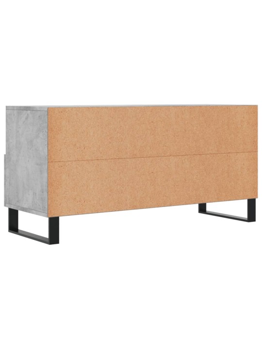 Tv skapītis, betona pelēks, 102x36x50 cm, inženierijas koks