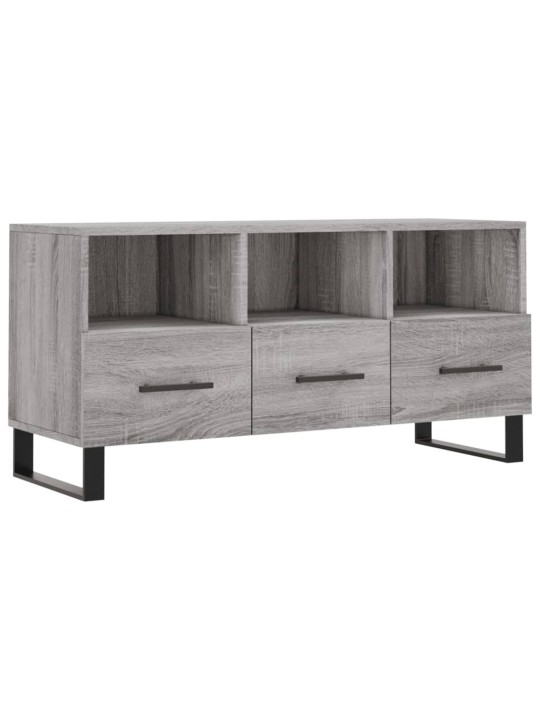 Tv skapītis, pelēka ozolkoka, 102x36x50 cm, inženierijas koks