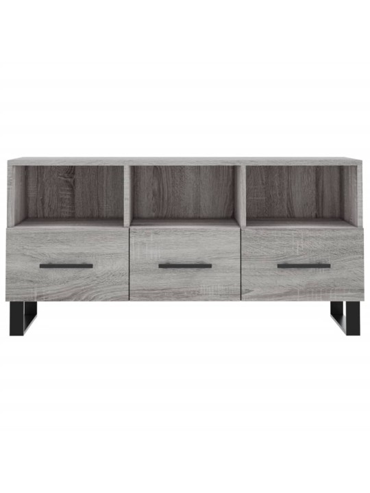 Tv skapītis, pelēka ozolkoka, 102x36x50 cm, inženierijas koks