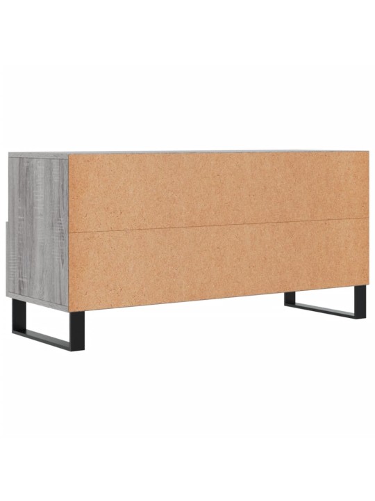 Tv skapītis, pelēka ozolkoka, 102x36x50 cm, inženierijas koks