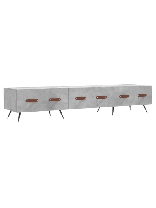 Tv skapītis, pelēks koks, 150x36x30 cm, inženierijas koks