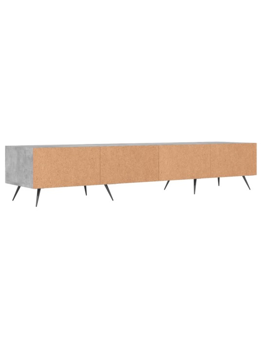 Tv skapītis, pelēks koks, 150x36x30 cm, inženierijas koks