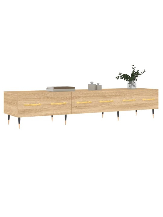 Tv skapītis, ozolkoka krāsa, 150x36x30 cm, inženierijas koks
