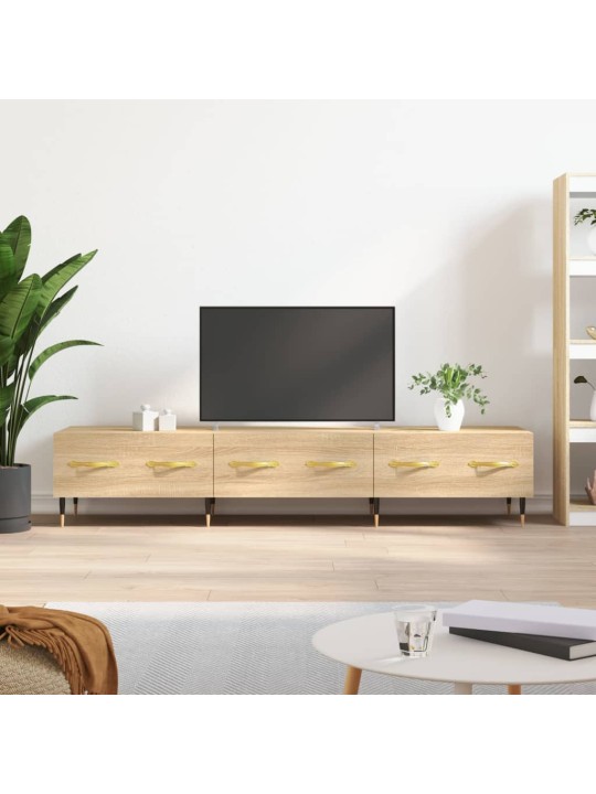 Tv skapītis, ozolkoka krāsa, 150x36x30 cm, inženierijas koks