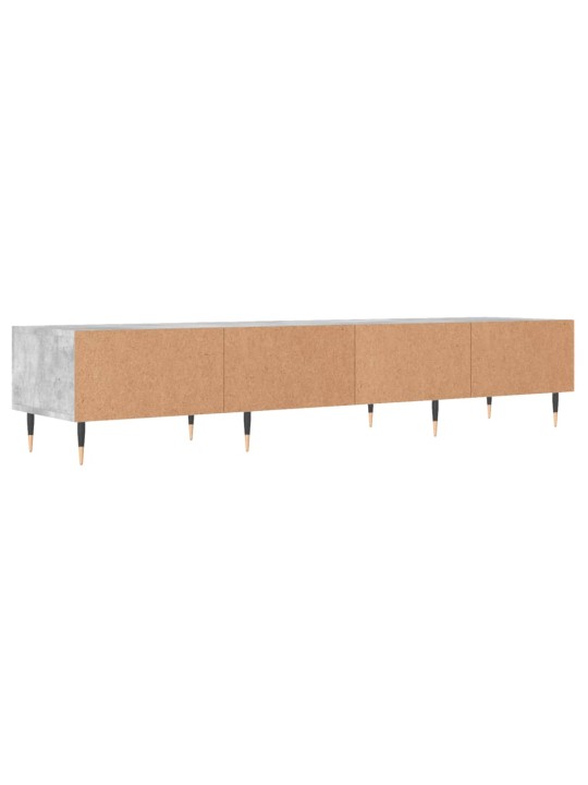 Tv skapītis, pelēks koks, 150x36x30 cm, inženierijas koks