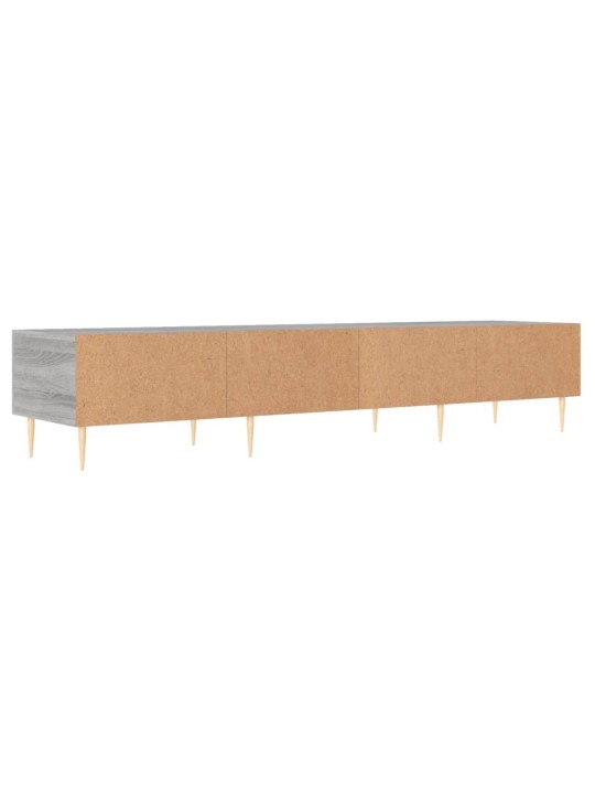 Tv skapītis, pelēka ozolkoka, 150x36x30 cm, inženierijas koks