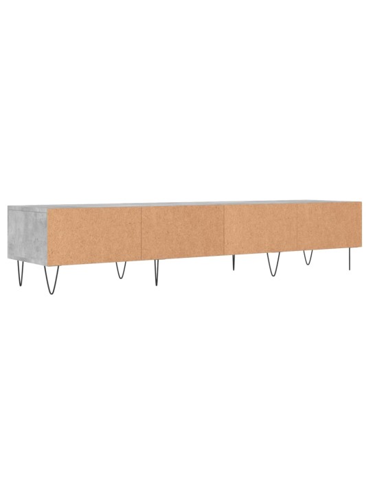 Tv skapītis, pelēks koks, 150x36x30 cm, inženierijas koks