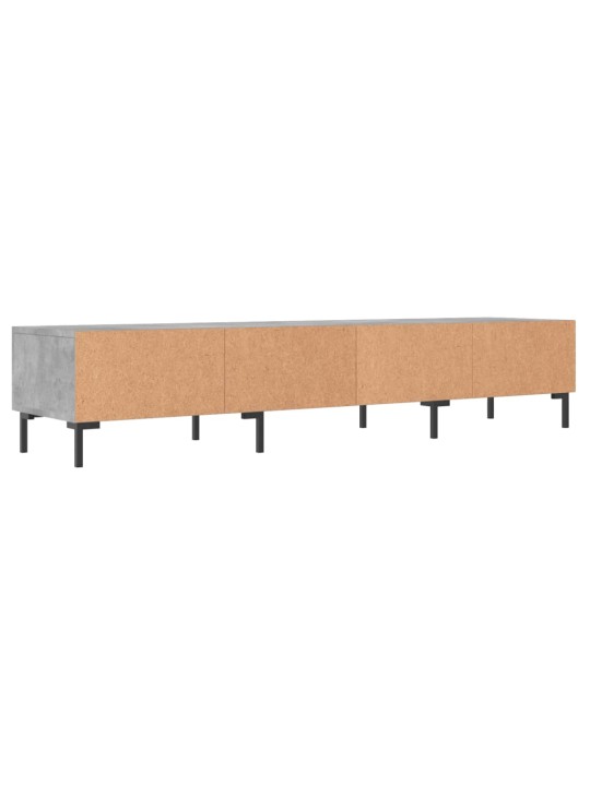 Tv skapītis, pelēks koks, 150x36x30 cm, inženierijas koks
