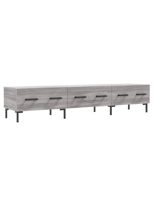 Tv skapītis, pelēka ozolkoka, 150x36x30 cm, inženierijas koks