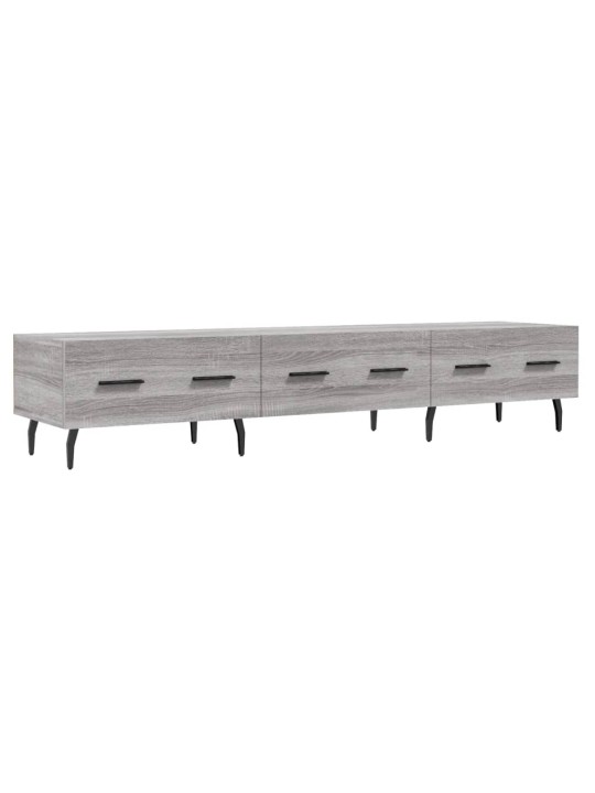 Tv skapītis, pelēka ozolkoka, 150x36x30 cm, inženierijas koks