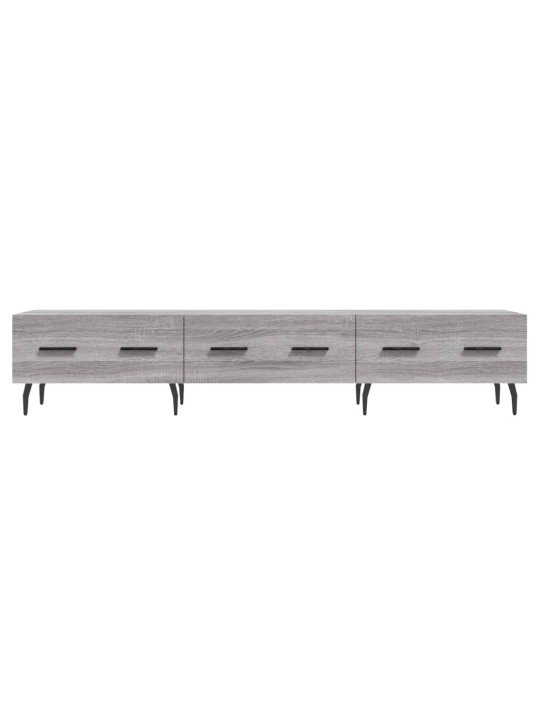 Tv skapītis, pelēka ozolkoka, 150x36x30 cm, inženierijas koks