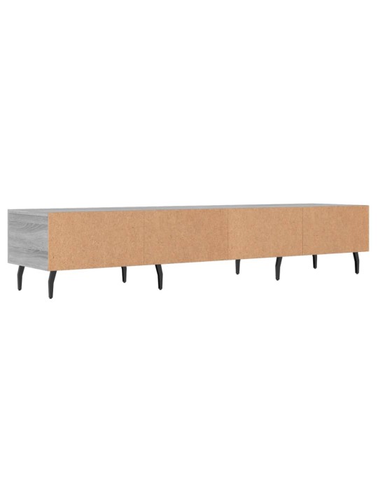 Tv skapītis, pelēka ozolkoka, 150x36x30 cm, inženierijas koks