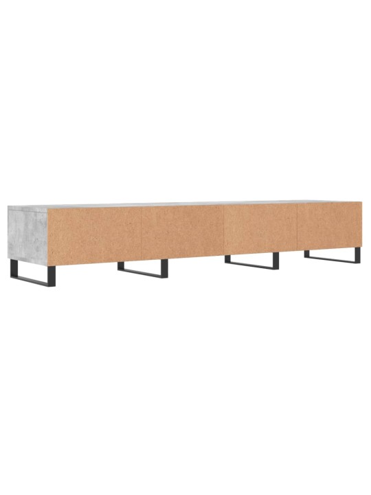 Tv skapītis, pelēks koks, 150x36x30 cm, inženierijas koks