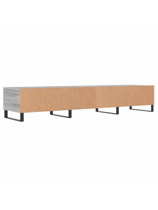 Tv skapītis, pelēka ozolkoka, 150x36x30 cm, inženierijas koks