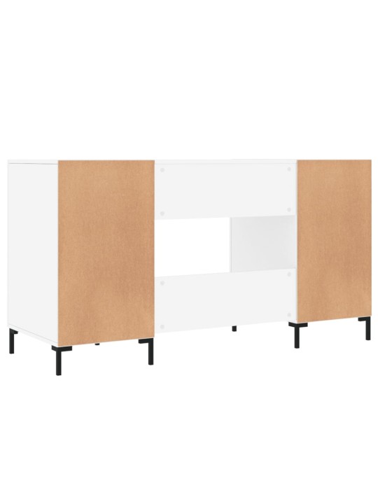 Rakstāmgalds, spīdīgi balts, 140x50x75 cm, inženierijas koks
