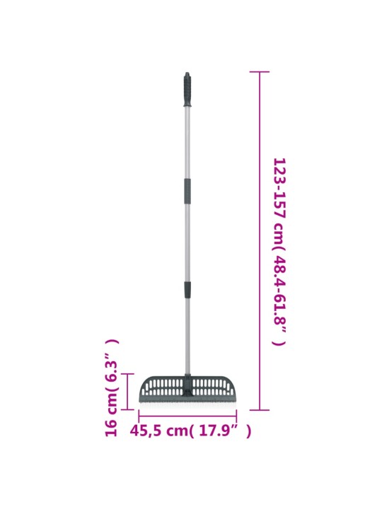 Divu vienā lapu grābeklis, tumši zaļš, 157 cm, pp