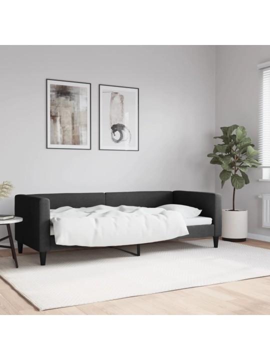 Dienas gulta, melna, 80x200 cm, audums