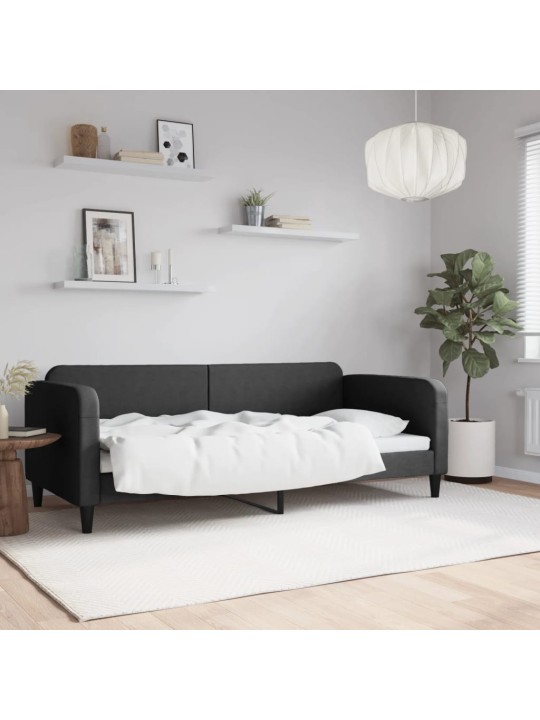 Dienas gulta, 90x200 cm, melns audums