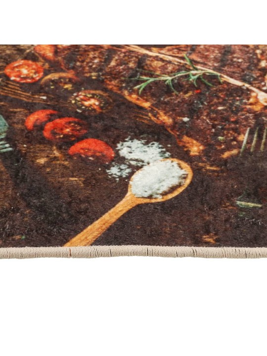 Virtuves paklājs, 60x180cm, daudzkrāsains, mazgājams, neslīdošs