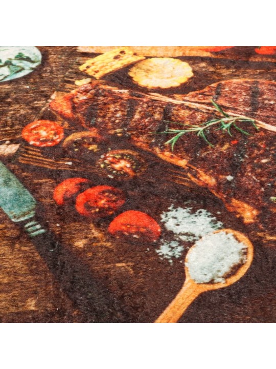 Virtuves paklājs, 60x180cm, daudzkrāsains, mazgājams, neslīdošs