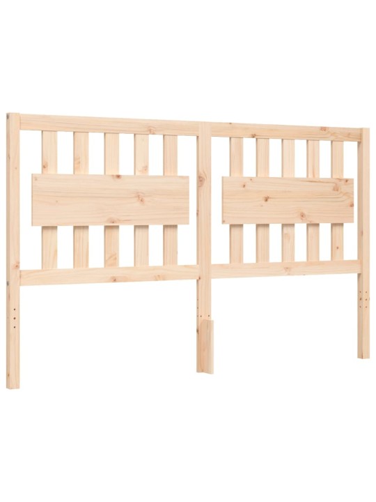 Gultas rāmis ar galvgali, King size izmērs, masīvkoks