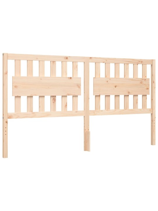 Gultas rāmis ar galvgali, Super King Size, masīvkoks