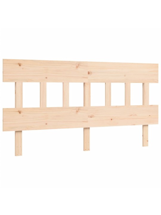 Gultas rāmis ar galvgali, King size izmērs, masīvkoks