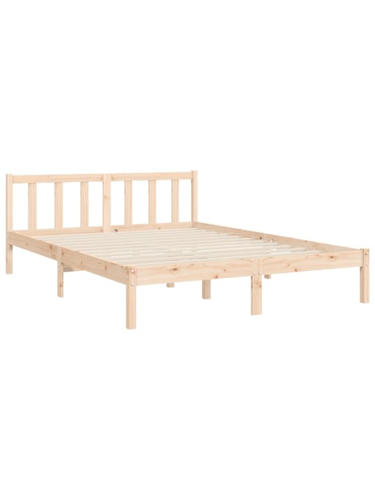 Gultas rāmis ar galvgali, King size izmērs, masīvkoks